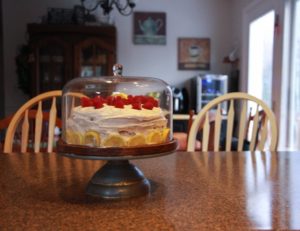 Moms taking a break, baking