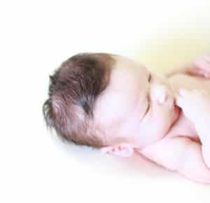 newborn boy hair details 