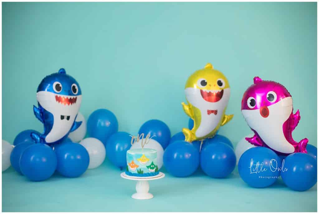 baby shark cake smash 