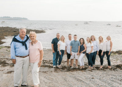 family photo session on beach in cape Elizabeth Maine