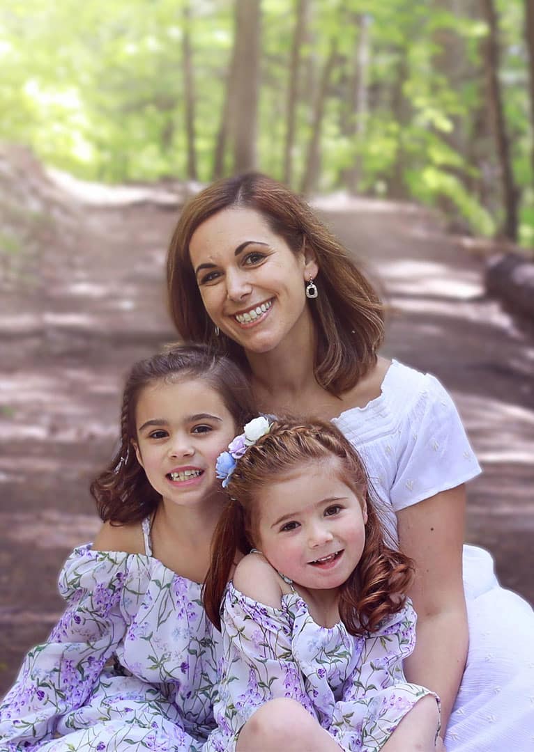 family photos in maine woods