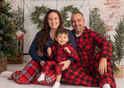 Maine family Christmas pajama photos