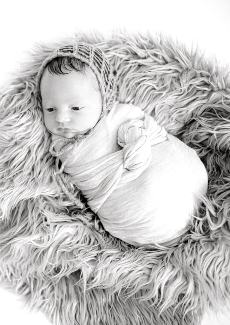 newborn studio session in maine