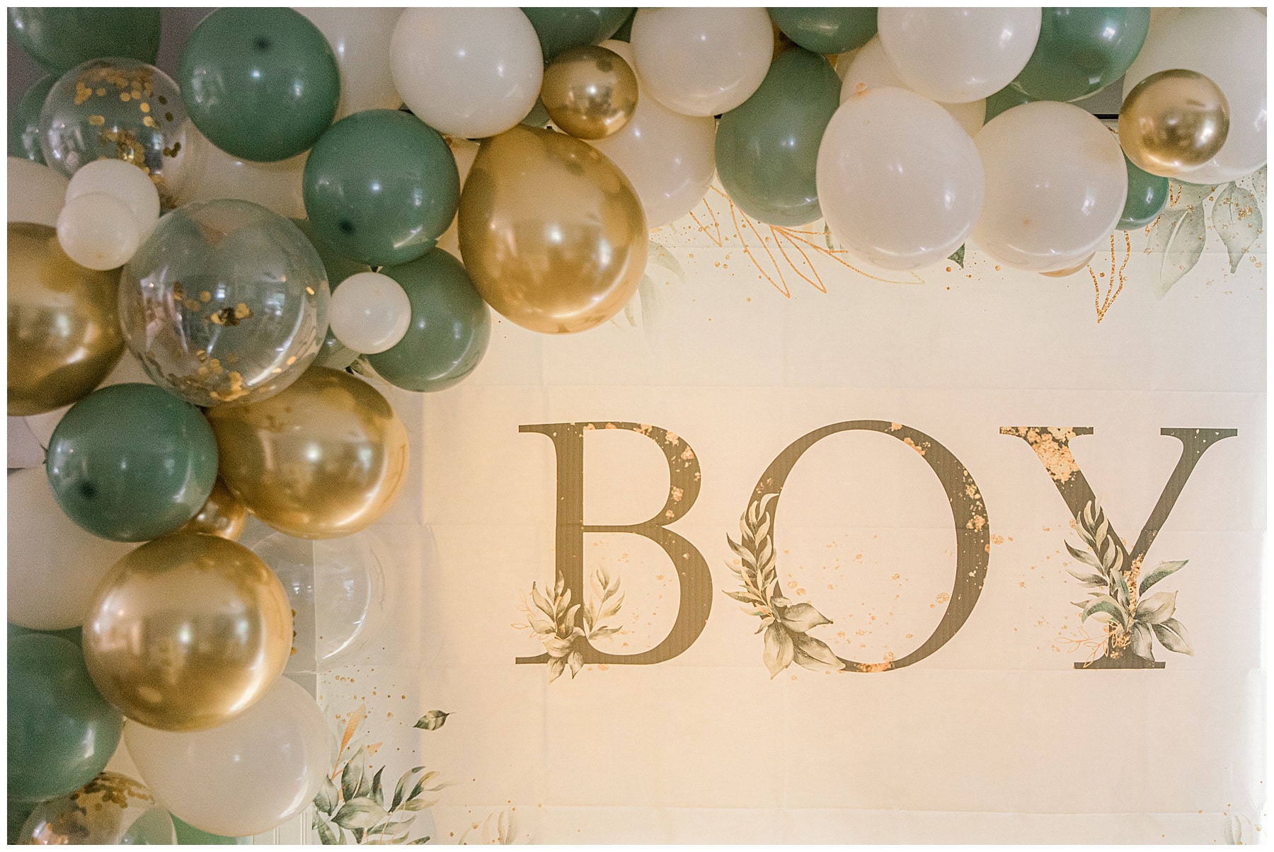 baby shower gender neutral balloon arch