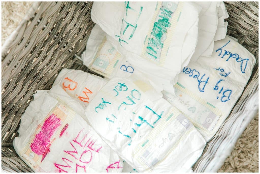 diaper writing game